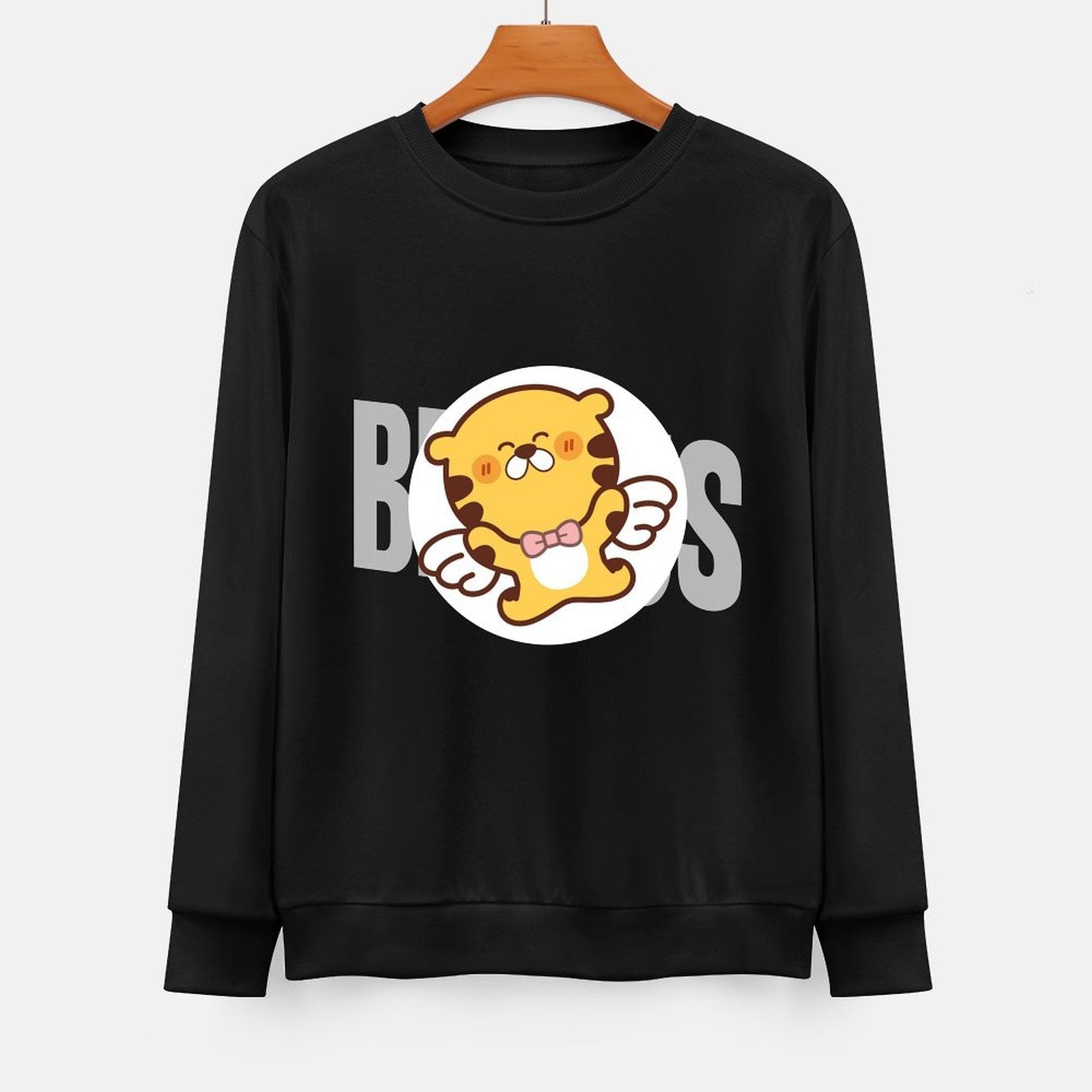 Front Patterned Long Sleeve TopRefined Heat-Transfer